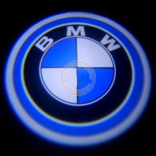 Svtc LED logo projektor BMW ze dve na silnici, sada 2 ks