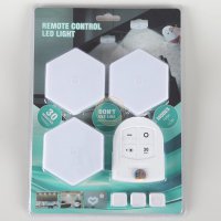 Dekorativn LED hexagon lampiky, 3 ks + dlkov ovldn