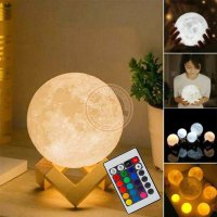 Lampika 3D msc, Moon Lamp, 16 barev, nabjec