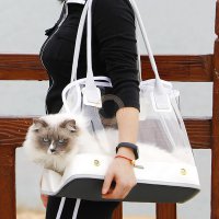Transparentní taška, kabelka pro psa, kočku