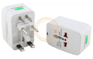 Mezinrodn adaptr, redukce pro zsuvky 230V