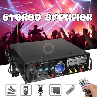 Stereo karaoke zesilova, SD, MMC, Flash, Bluetooth, BT-339FM
