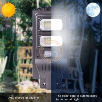 Venkovní pouliční solární LED osvětlení 90W, s pohybovým a soumrakovým čidlem