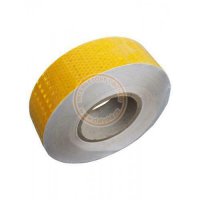 Samolepící reflexní páska 5cm, 5m, Žlutá tmavší