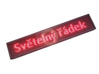 Reklamní 96x 16 LED panel s pohyblivým textem, červený řádek WIFI