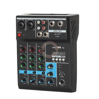 Mixn audio pult, 4 kanly FO-M004