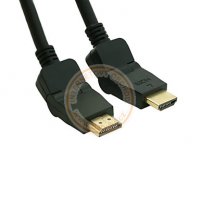 Kabel HDMI-HDMI 2m, otočné koncovky o 90 stupňů