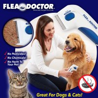 Elektrický vyčesávací kartáč proti blechám pro psy a kočky, Flea Doctor