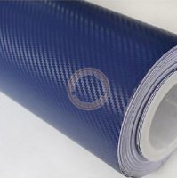 Samolepící karbonová Tuning fólie Blue, tmavě modrá 152 x 180 cm
